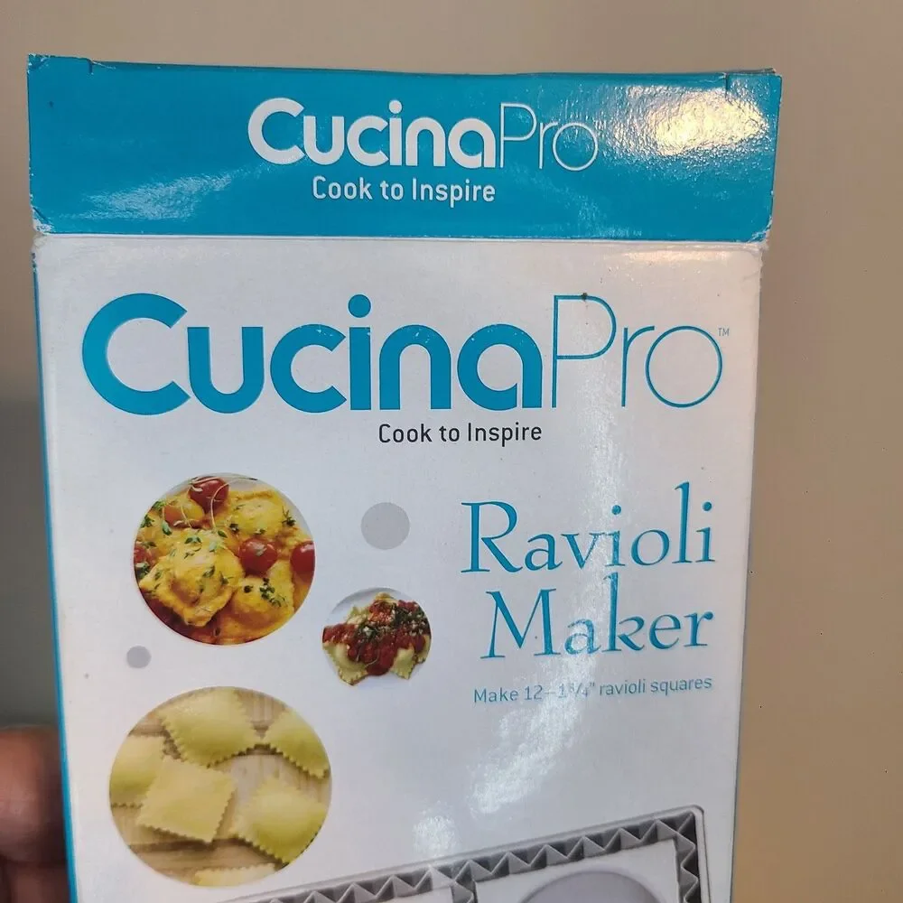 Ravioli Maker by Cucina Pro Includes Tray & Press Tool Makes 12 Italian Cooking